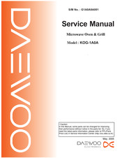 Daewoo KOG-1A0A Service Manual