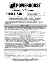 Powerhorse 1661132 Owner's Manual