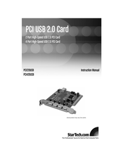 StarTech.com PCI420USB Instruction Manual