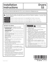 GE 3 Installation Instructions Manual