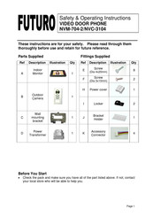 FUTURO NVM-704-2 Safety & Operating Instructions Manual