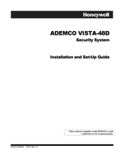 Honeywell ADEMCO VISTA-48D Installation And Setup Manual