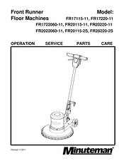 Minuteman FR20115-11 Operation Service Parts Care