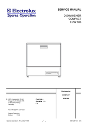 Electrolux EDW 503 Service Manual