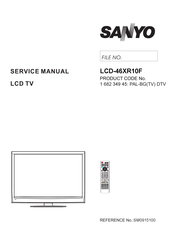 Sanyo LCD-46XR10F Service Manual