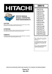 Hitachi P50TP01EA Service Manual