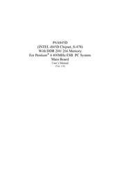 Lucky Star p4a845d User Manual