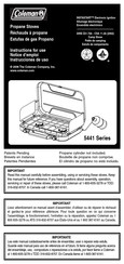 Coleman 5441 Series Instructions For Use Manual