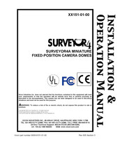 Vicon Surveyor4A SeriesS4AVF-CA Installation And Operation Manual