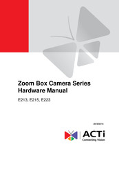 ACTi E215 Hardware Manual
