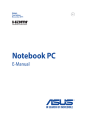 Asus E9943 E-Manual