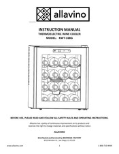 Allavino KWT-16BG Instruction Manual