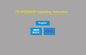 Panasonic TX-W32D4DP Operating Instructions Manual