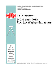Milnor 42032 Installation Manual