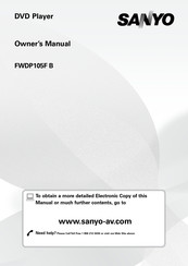 Sanyo FWDP105F B Owner's Manual