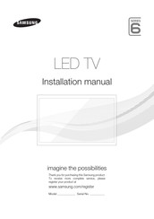 Samsung HG28EC690 Installation Manual