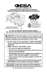Desa VDB18NR Owner's Operation And Installation Manual