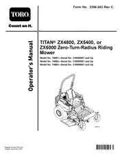 Toro TITAN ZX6000 Manuals | ManualsLib