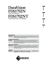 DuraVision FDS1702N Setup Manual