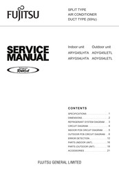 Fujitsu ARYG45LHTA Service Manual