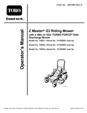 Toro 74951 Operator's Manual
