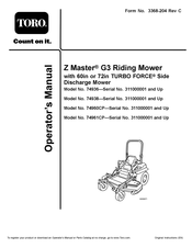 Toro Z Master 74961CP Operator's Manual