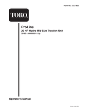 Toro ProLine 20 HP Operator's Manual