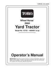 Toro 72103 Operator's Manual