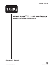 Toro Wheel Horse XL 320 Operator's Manual