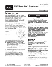 Toro 726TE Power Max Operator's Manual