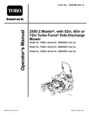 Toro 74284 Operator's Manual