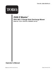 Toro 74412 Operator's Manual