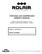 Rolair 3095HK18 Owner's Manual