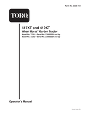 Toro 72202 Operator's Manual