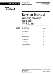 Whirlpool AWT 2256/1 Service Manual