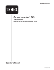 Toro Groundsmaster 345 Operator's Manual