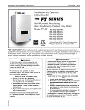 Laars FTHW100 Installation And Operation Instructions Manual