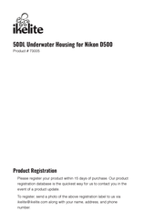 Ikelite 73005 Instruction Manual