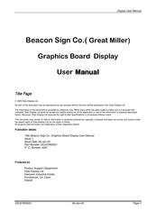 Data Display Beacon Sign User Manual