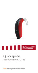 ReSound LiNX 3D 88 Quick Manual