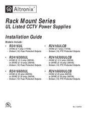 Altronix Rack Mount Series Installation Manual
