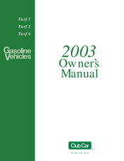Club Car 2003 Owner's Manual