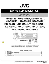 JVC KD-G541EX Service Manual