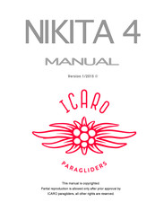 ICARO paragliders NIKITA 4 Manual