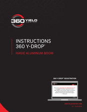 360 Yield 360 Y-DROP HAGIE ALUMINUM BOOM Instruction Manual