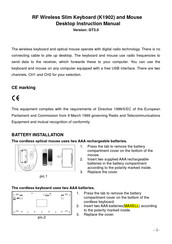 G-Tech K1902 Instruction Manual