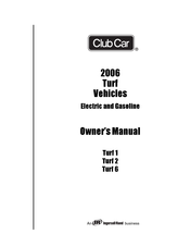 Club Car Turf 6 2006 Owner's Manual