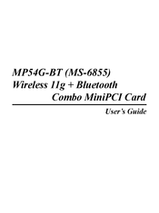 MSI MP54G-BT User Manual