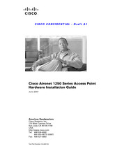 Cisco AIR-LAP1251AG-A-k9 Hardware Installation Manual
