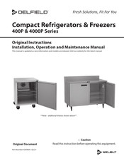 Welbilt Delfield UC4048P Installation, Operation And Maintenance Manual